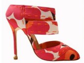 Manolo Blahnik, Unikko красные маки Manolo Blahnik, Unikko красные маки